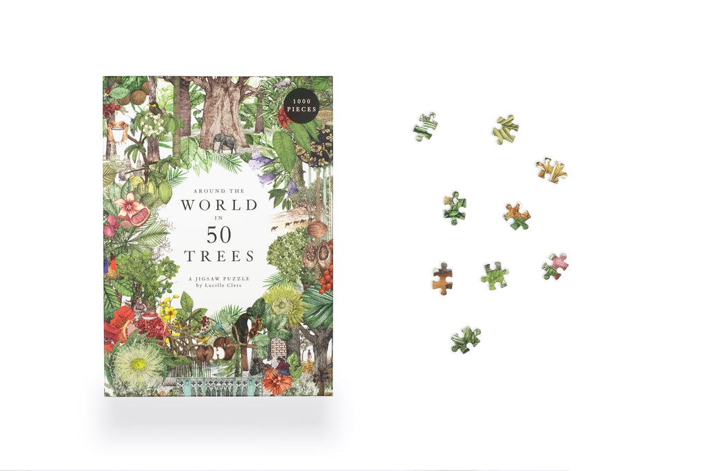 Around the World in 50 Trees by Jonathan Drori, Lucille Clerc