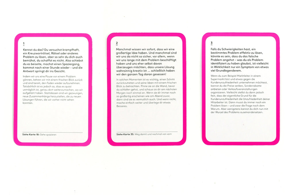 Diese Karten bringen dich auf neue Ideen by Nik Mahon, Frederik Kugler