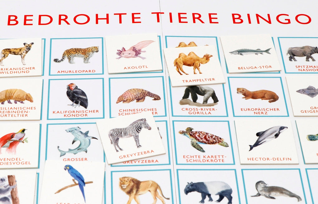 Bedrohte Tiere Bingo by Marcel George, Magma Publishing Ltd, Frederik Kugler