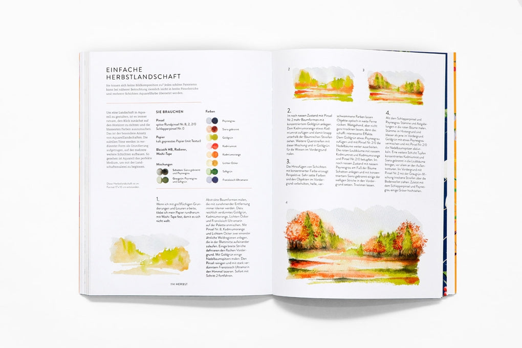 Die Jahreszeiten in Aquarellen by Harriet de Winton