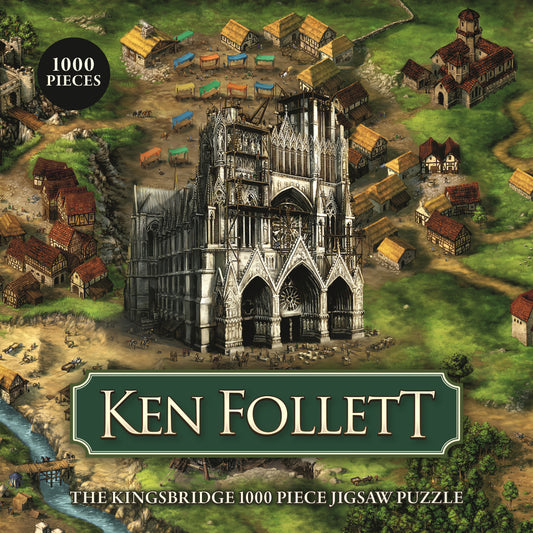 Ken Follett: The Kingsbridge 1000-piece jigsaw puzzle by Michael Menzel, Ken Follett