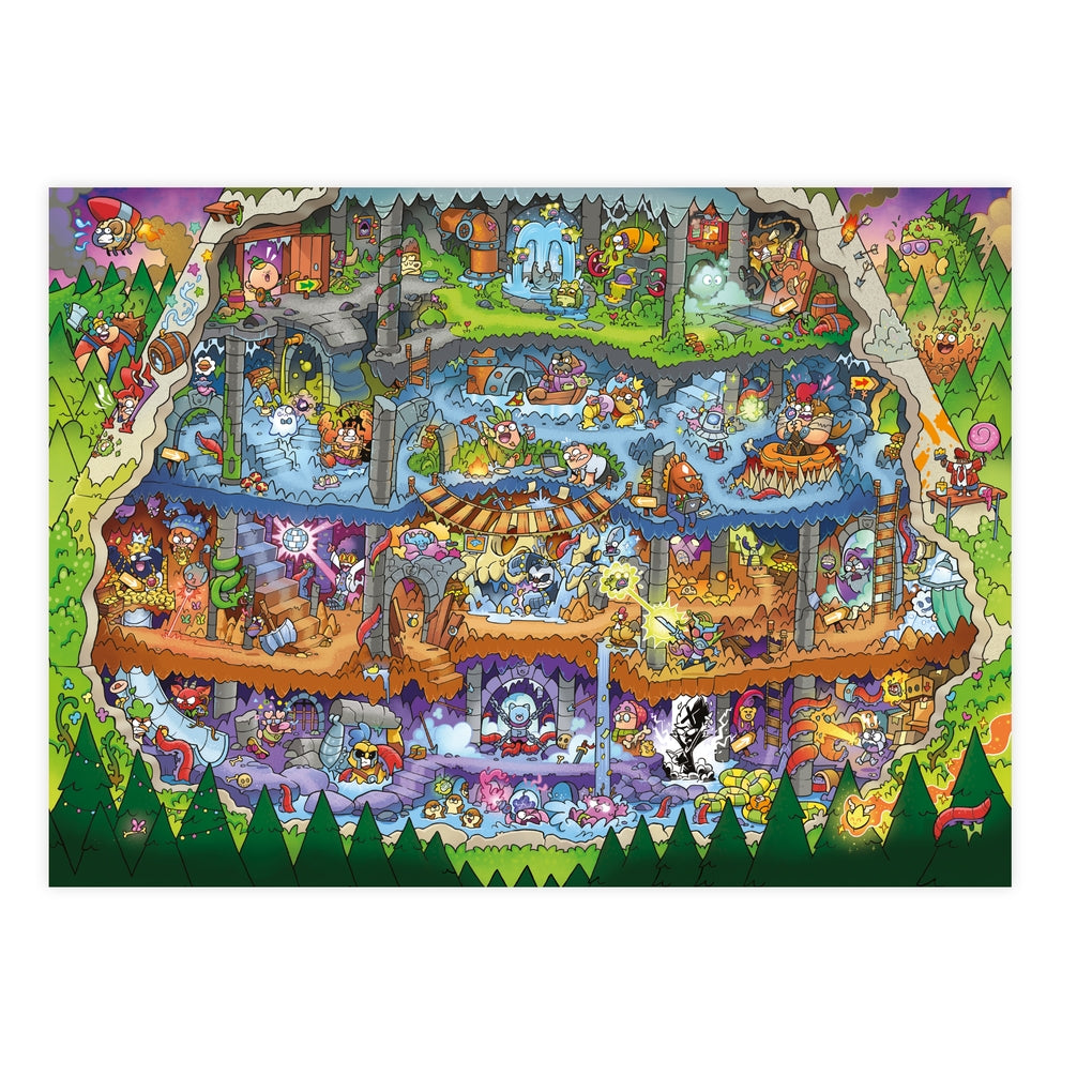 Jamie Smart's Hero Slam Jigsaw Puzzle: Inside the Temple of the Cat Demon by Jamie Smart