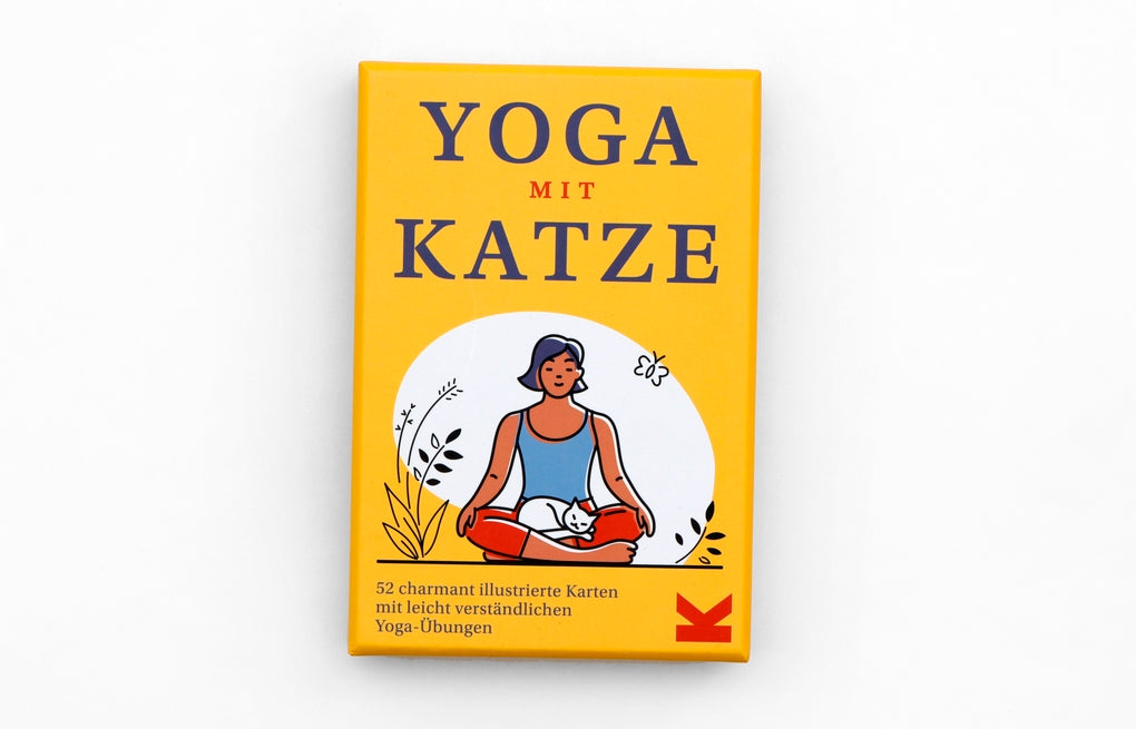 Yoga mit Katze by Sam Hart