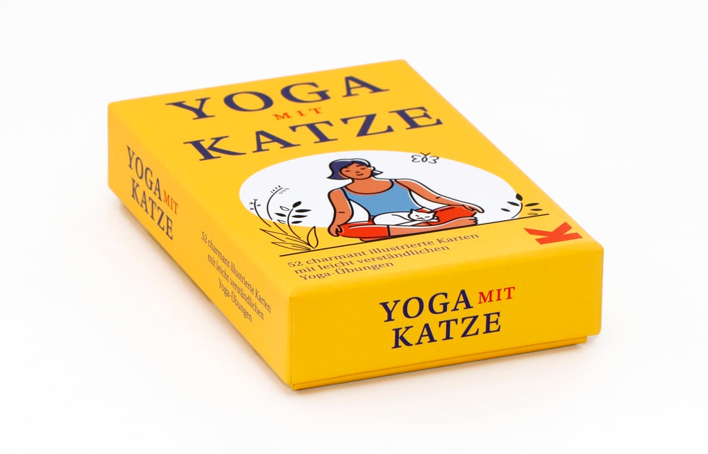 Yoga mit Katze by Sam Hart
