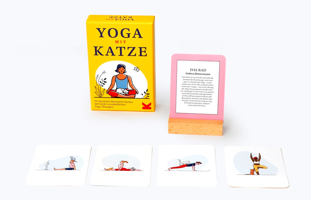 Yoga mit Katze by Sam Hart