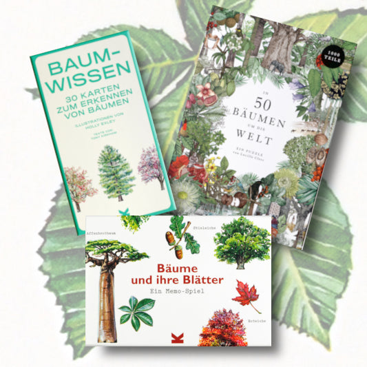 Bäume entdecken - Bundle mit Puzzle, Karten & Memo