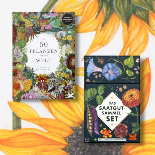 Pflanzenwelt entdecken: Puzzle & Saatgut-Bundle