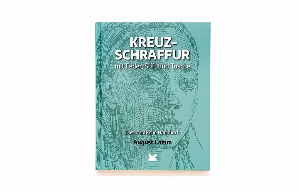 Kreuzschraffur mit Feder, Stift und Tusche by August Lamm